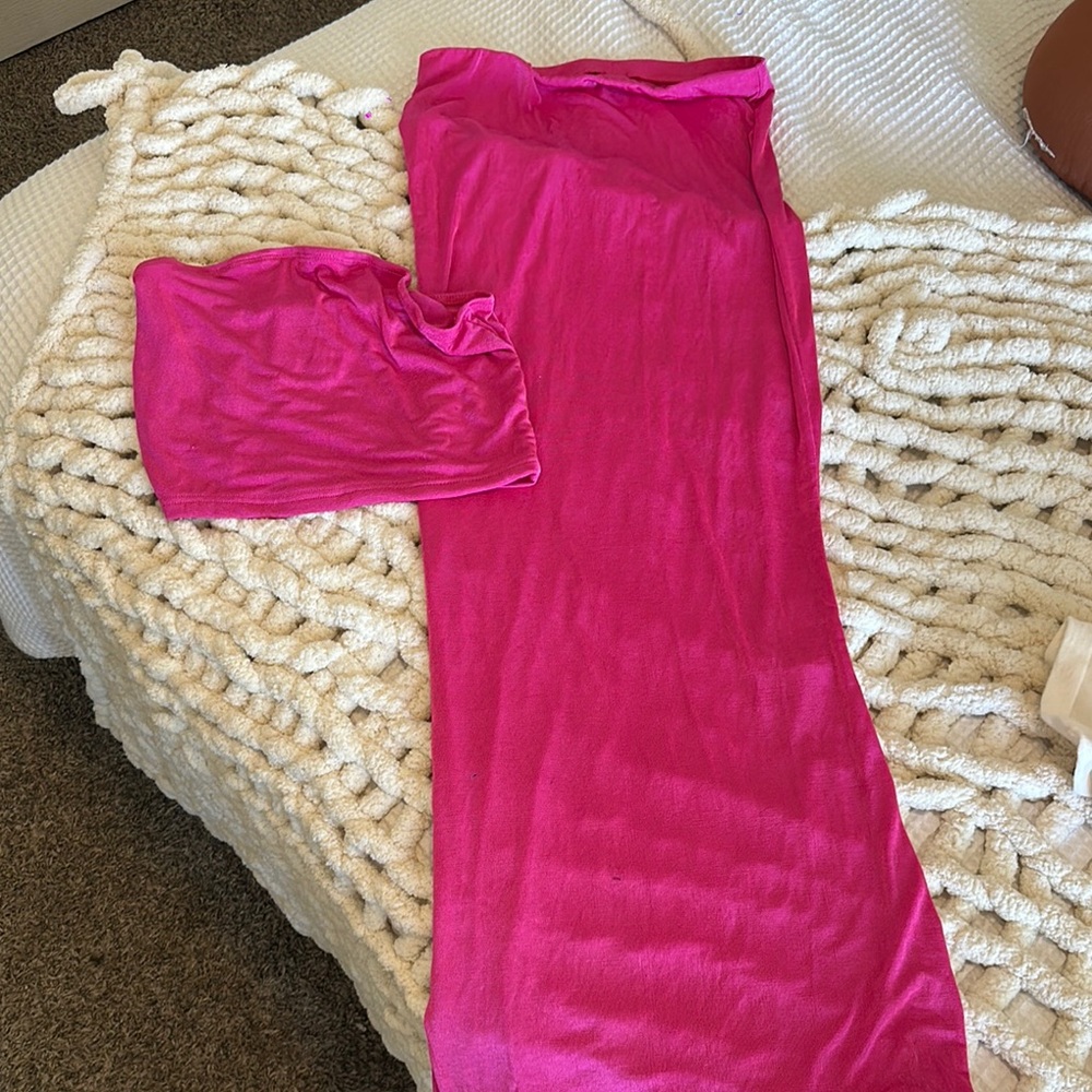 SHEIN Pink Pants & Top Set